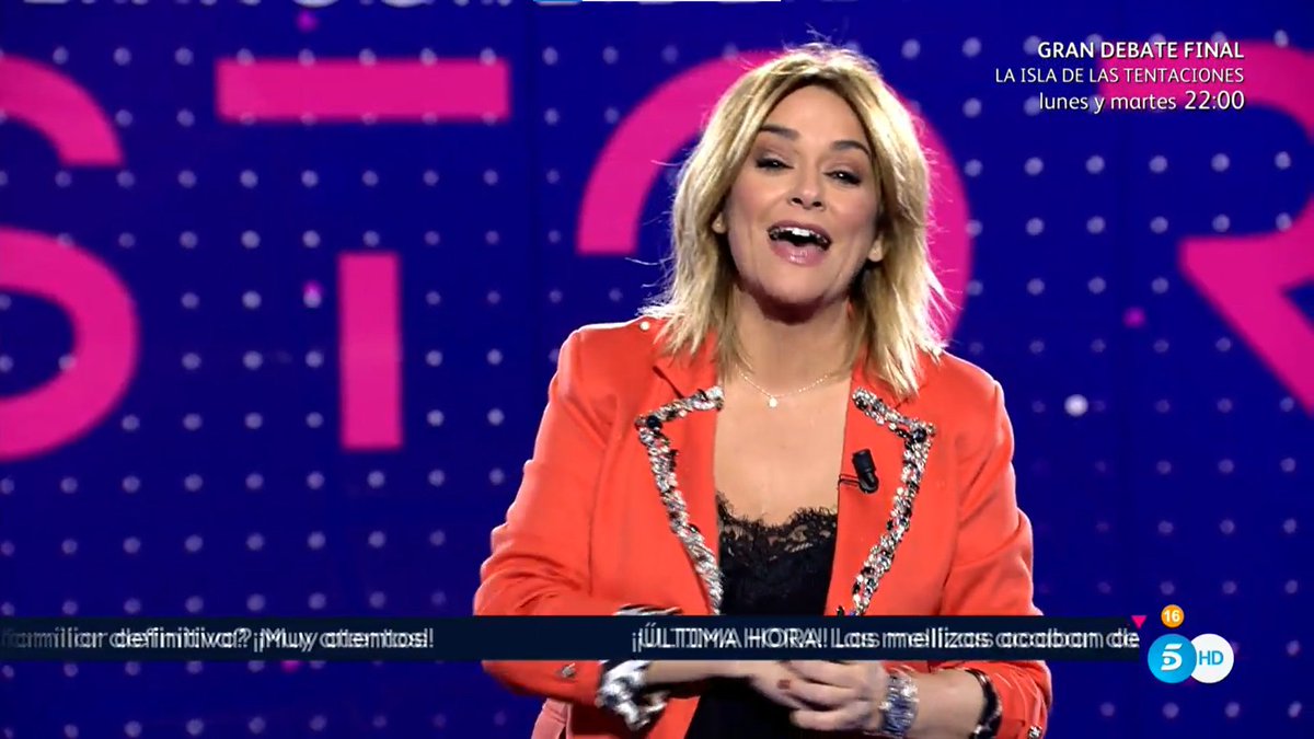 SecretStory_es's tweet photo. Toñi: "Mandamos un beso muy fuerte a @Cris_Porta y @BelenEstebanM, que tenían confirmada su asistencia hoy y no han podido estar en plató. Esta es vuestra casa, venid cuando queráis" ��️ #SecretNoche2 https://t.co/bYjR5WV76T