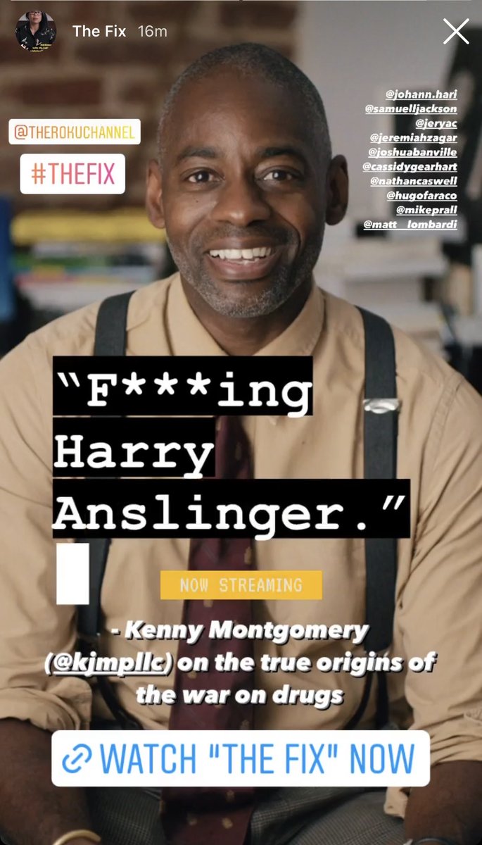 PublicRecordTV's tweet photo. “F***ing Harry Anslinger.” @EsqMontgomery on the true origins of the war on drugs in #TheFix EP2, streaming FREE on @TheRokuChannel: https://t.co/qwh8SMafM4 https://t.co/1hfdZpO0HG