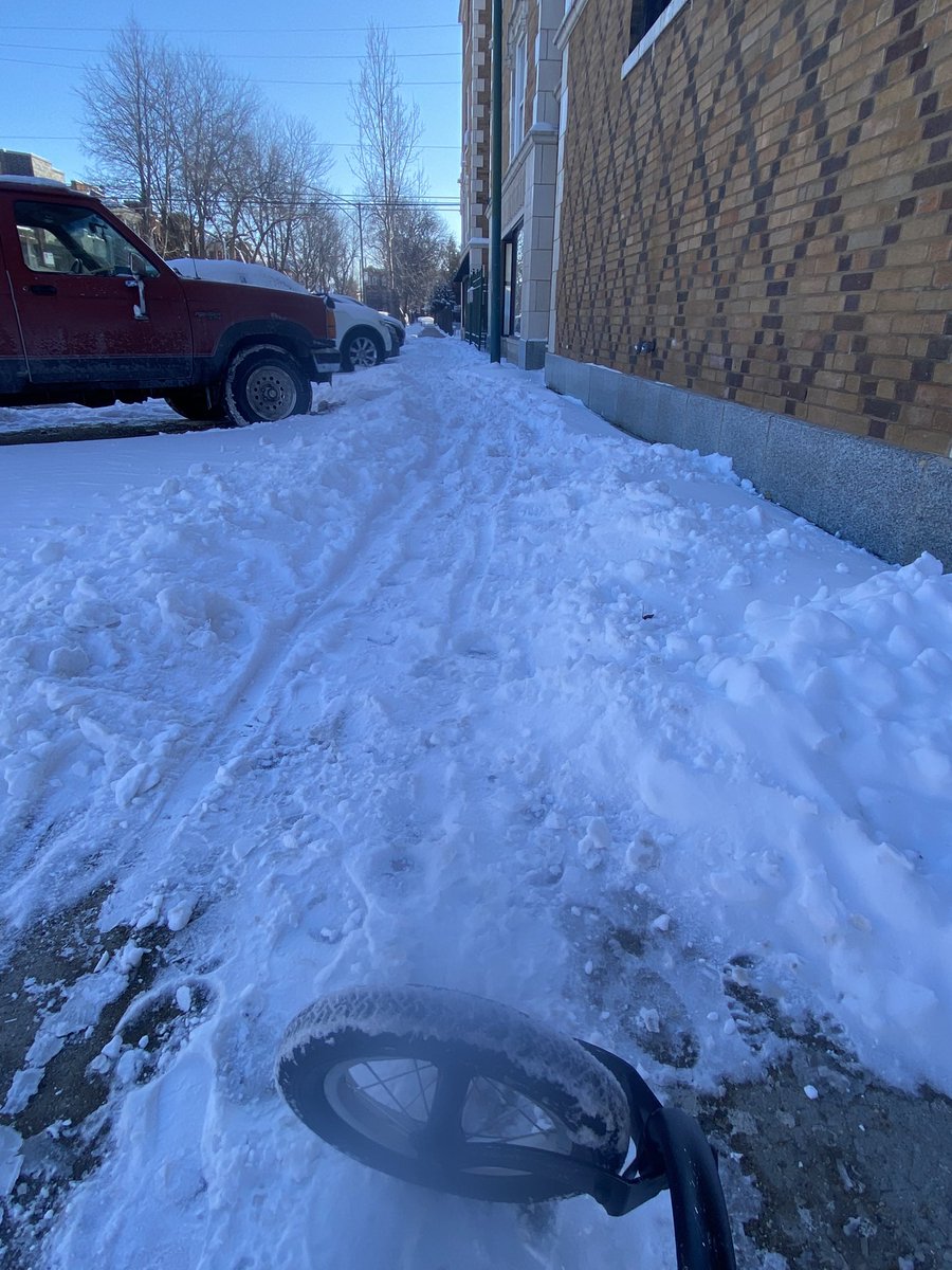 karentamley's tweet photo. Too many property owners are failing to #PlowTheSidewalks. Disabled people need accessible and safe #pedestrian access 365 days a year. https://t.co/IEbsEhGY2Y