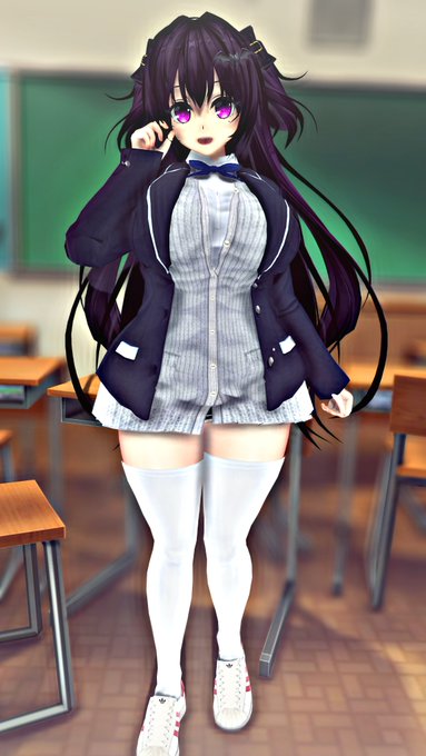 育ちがとてもいいので男子がよく前屈みになるハーフサキュバスのりりすちゃん #COM3D2 
