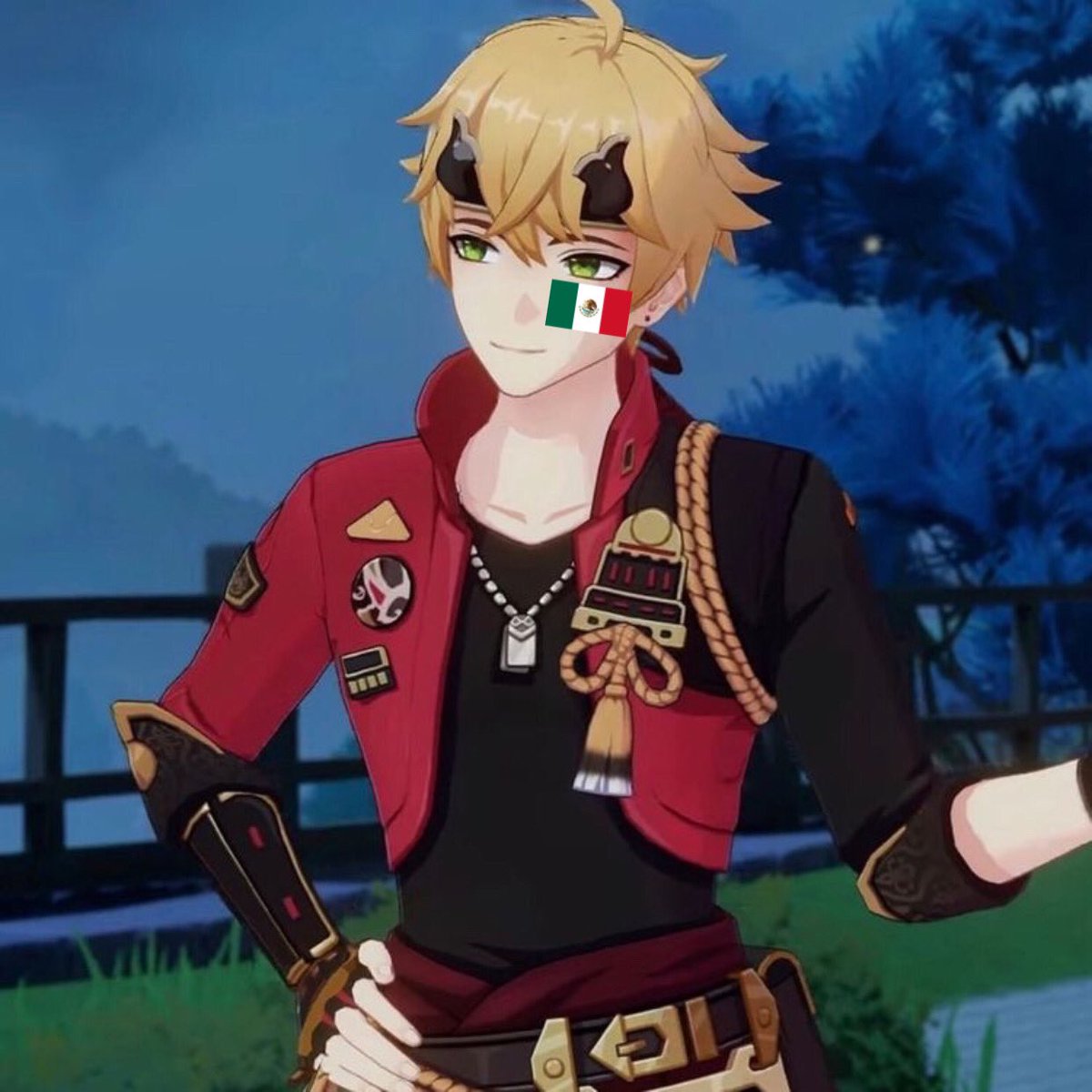 otdhispanics's tweet photo. the first hispanic of the day is thoma from genshin impact ! he is mexican ! ( headcanon ) https://t.co/hBmcxmi9Q7