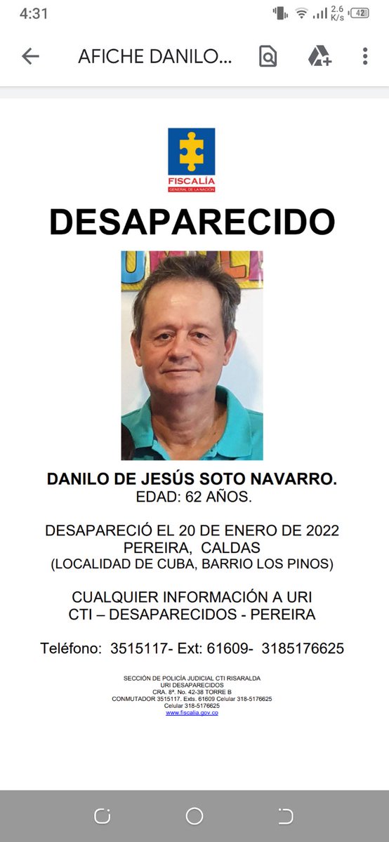 Ayúdenme a difundir, es el papá de un amigo