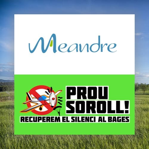 prousorollbages's tweet photo. El soroll de les avionetes no s'atura, però nosaltres tampoc. Avui estem contents de poder anunciar una nova adhesió a les nostres reivindicacions. Es tracta de @meandrebages, associació per a la preservació del patrimoni natural del Manresa i el Pla de Bages. Gràcies! https://t.co/a7FyXV8ZGM