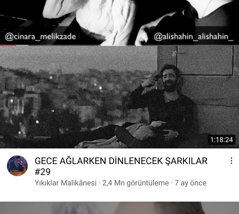 YouTube önerilen şarkılarda çıkan başlığa bak…. Bari sen sal be