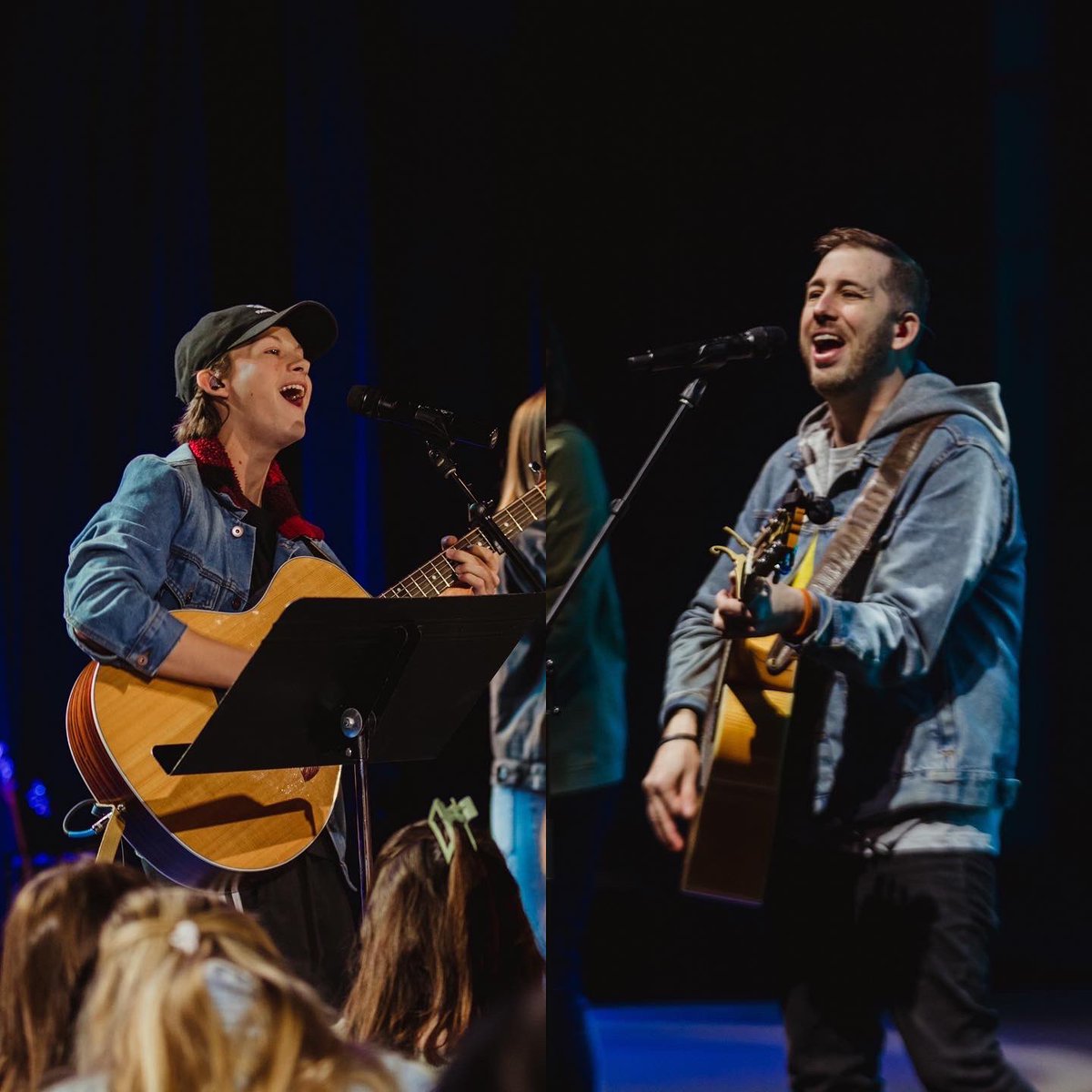 “like father, like son.” 🙌 
What a JOY it is to see Jack leading worship across campus for Ridge Students while I’m on stage leading for <a href="/austinridge/">Austin Ridge Bible Church</a>. 
Thank you God that BOTH my son and I get to serve and lead your church in #WORSHIP. 🙏