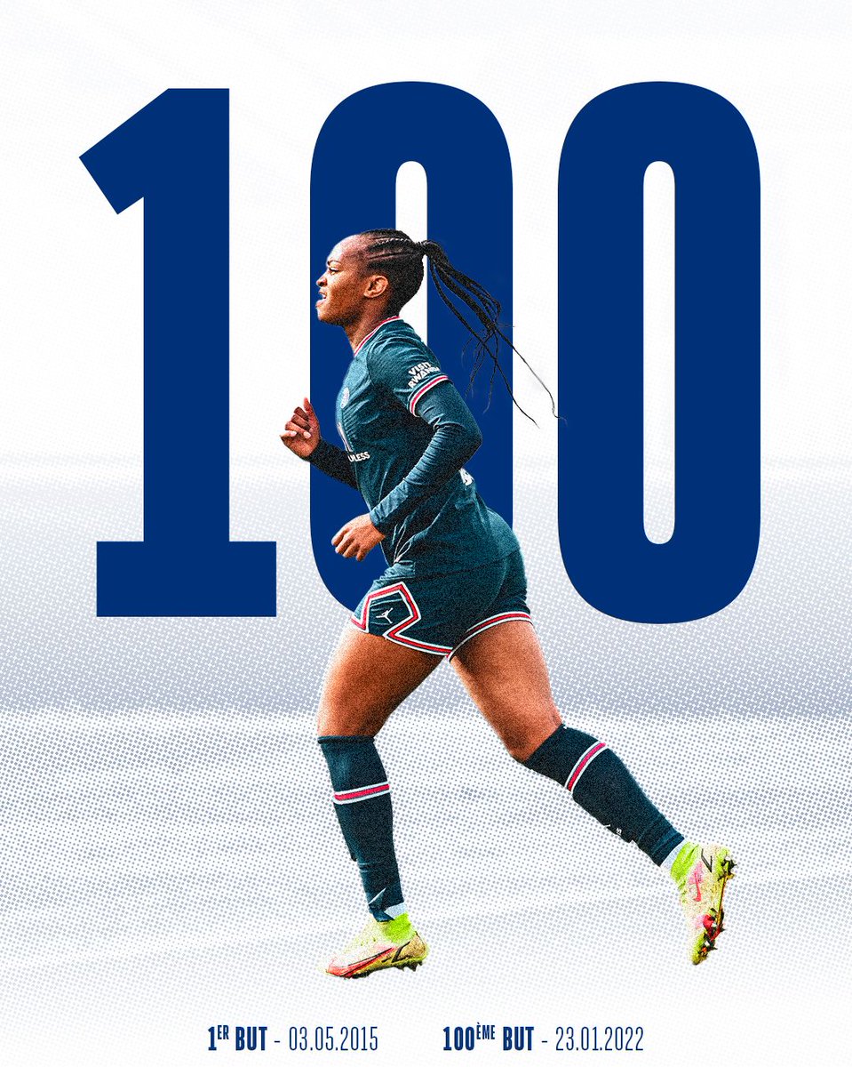 FIFAcom's tweet photo. Today, @MarieKatoto scored her 💯 @D1Arkema goal for @PSG_Feminines. 

Her record now stands at 1️⃣0️⃣1️⃣, in just 1️⃣0️⃣4️⃣ games. Magnifique 🔥 https://t.co/ZKscSgdM6Y
