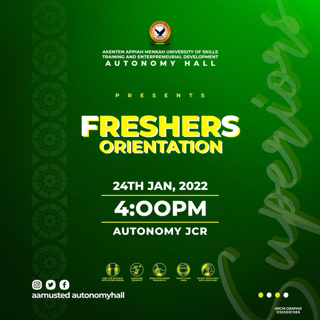 autonomy_hall's tweet photo. We are delighted to inform you that we are going to organise an orientation programme for our freshmen of our noble hall

Superiors ……. Freedom  🦅🦅🦅🦅
#AutonomyHall #AamustedAutonomyHall https://t.co/kEmrH3LBNo