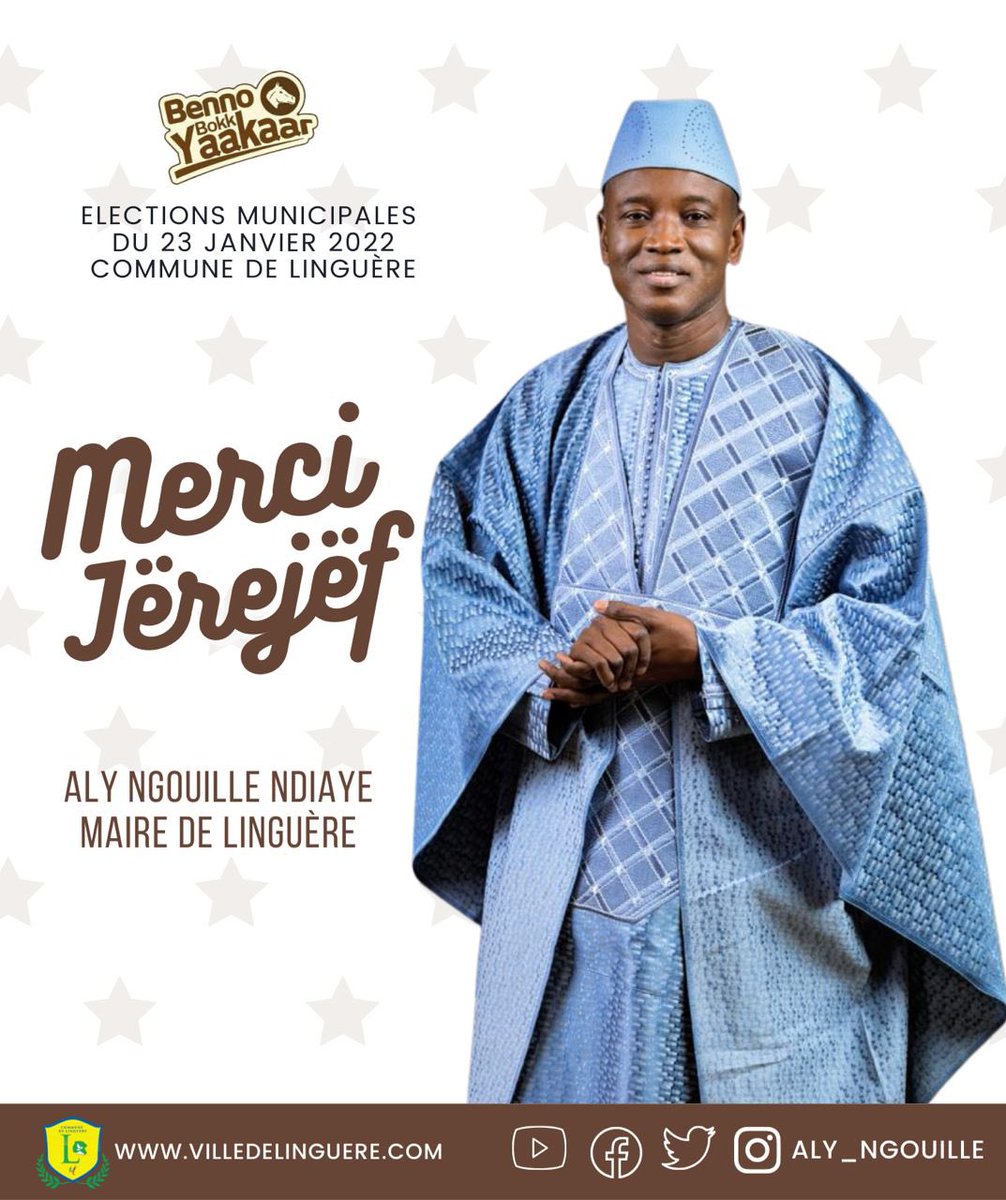 Aly_Ngouille's tweet photo. 🇸🇳Je rends grâce à Allah SWT de nous avoir gratifié d’une si belle victoire au terme de ce processus électoral.  J’exprime mes encouragements à tous les candidats qui n’ont pas démérité. Mes félicitations  à tous les militants et sympathisants de #BBY #locales2022 #linguere https://t.co/roqLhqt2ZV
