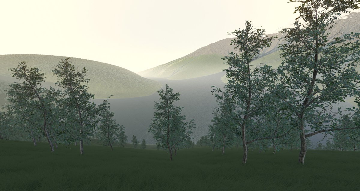 Anzhc1's tweet photo. Some rendered landscapes for inspiration :) 

Learning World Creator, just started, but my GPU already wants to die xD Poor rx 560... 
#ttrpg #DnD #Landscapes #3D https://t.co/J2D1WDy2G7