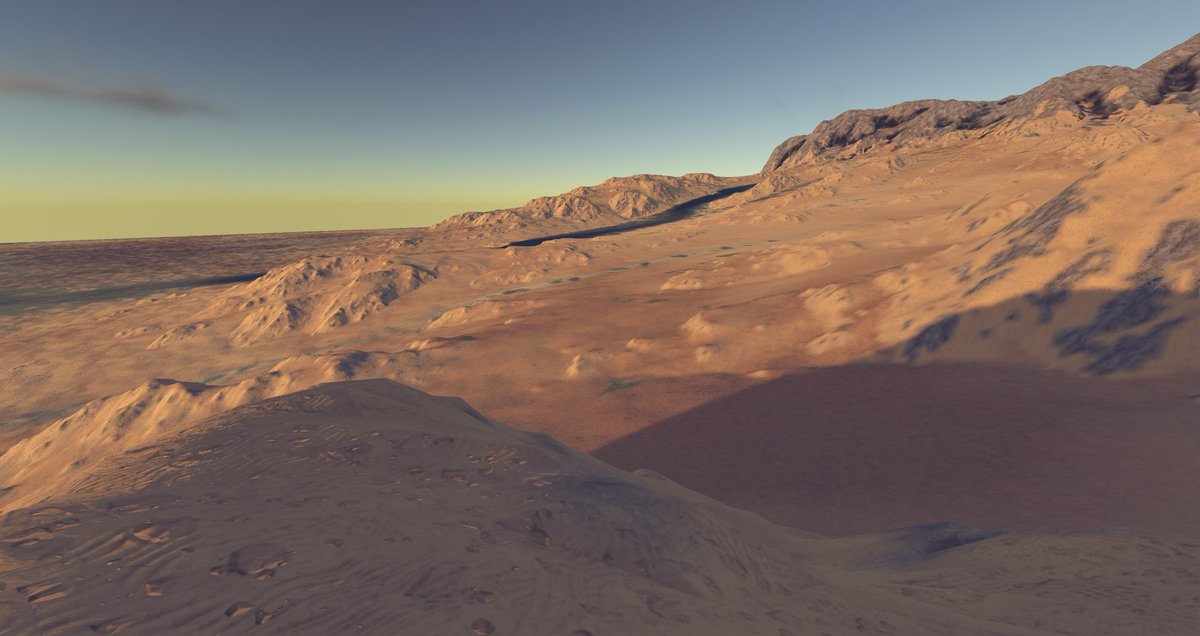 Anzhc1's tweet photo. Some rendered landscapes for inspiration :) 

Learning World Creator, just started, but my GPU already wants to die xD Poor rx 560... 
#ttrpg #DnD #Landscapes #3D https://t.co/J2D1WDy2G7