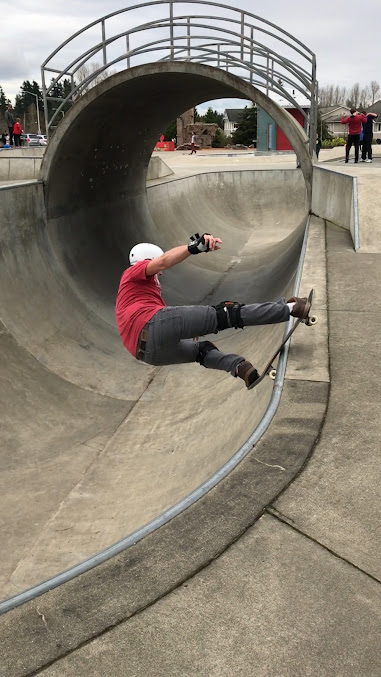 cityofkent's tweet photo. Calling all future Tony Hawks! 🛹 Check out Arbor Heights 360° off SE 240th for some skating and rock climbing! The park has a 10' and 50' wall for all ages! 🧗 #MyKentParks https://t.co/f6kASLK71y