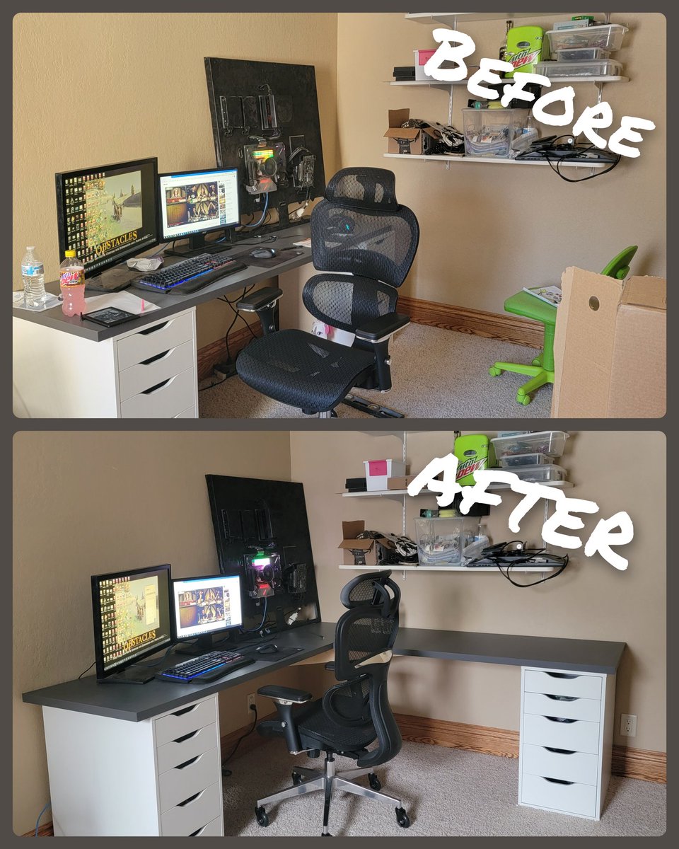 DDCustomMods's tweet photo. I watered it and it grew....

Setup slowly coming together 
#PTSDWallPC https://t.co/xMaYS1fGEY