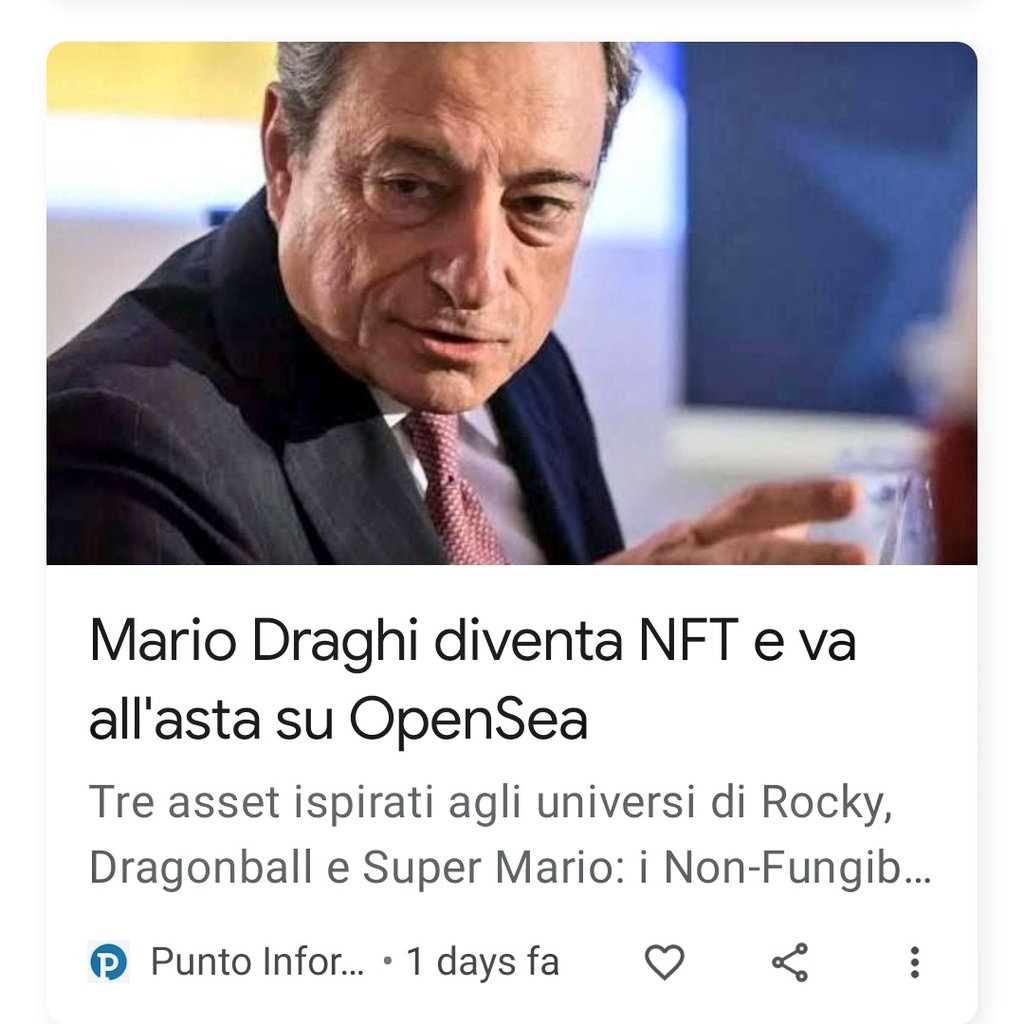 #nft #mariodraghi #opensea
