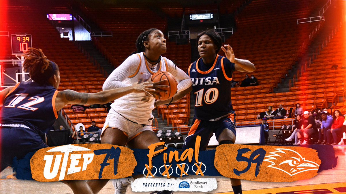 UTEPWBB's tweet photo. 🧹Finished off the sweep of UTSA. @TealBattle posted a double-double with 15 points and 11 rebounds. @Desssst1 had 19 points and @katiagallegos_ tied a season high with eight assists. https://t.co/jAmtEGNTdz