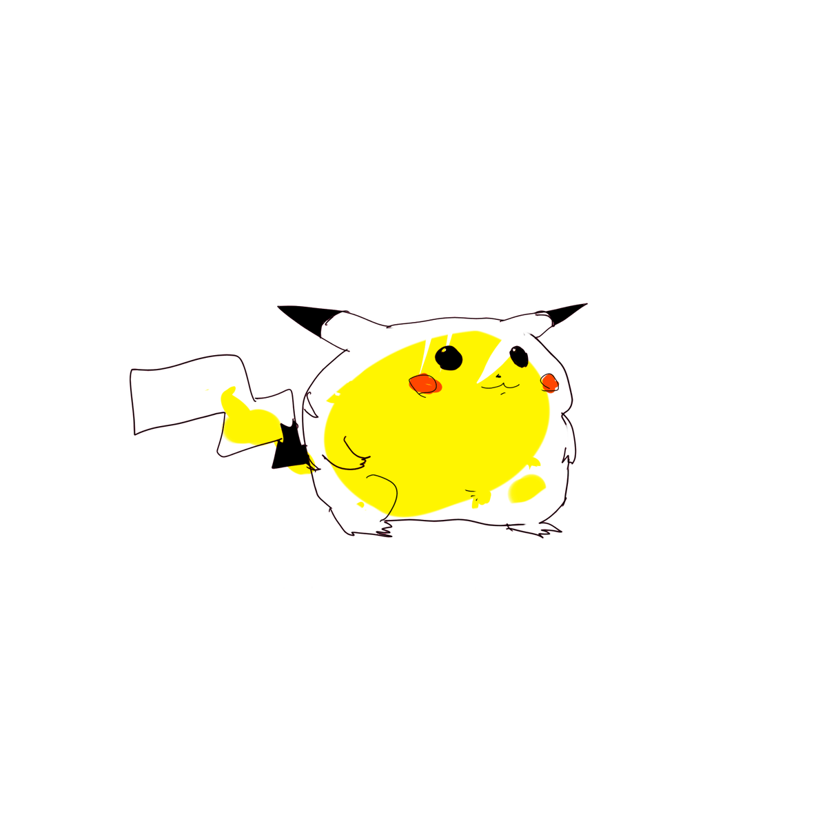 ピカチュウ 「! 」|ちぐ齒莖ダサわやかのイラスト