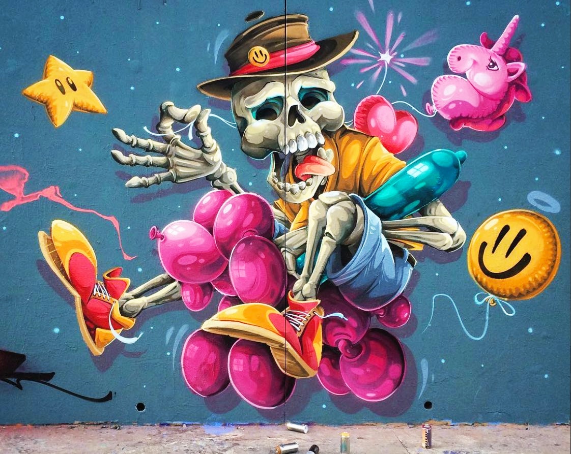 2Frais1976's tweet photo. ☠️..#StreetArt #graffiti https://t.co/jbypVJUJz7