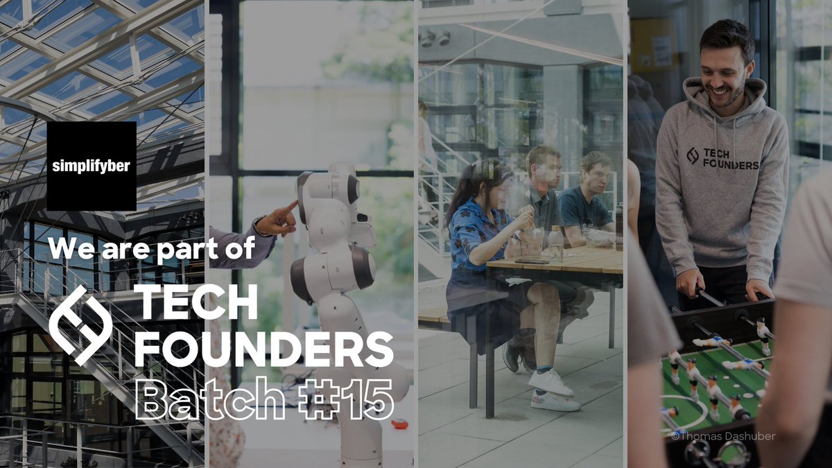 Maria Intscher-Owrang (@mariaintscher) on Twitter photo Thrilled that <a href="/simplifyber/">simplifyber</a> will be part of this year's @TechFoundersMUC! We'll be working with our corporate partner, <a href="/HP/">HP</a> on a very exciting pilot as part of the program. More details soon... :) Thrilled that <a href="/simplifyber/">simplifyber</a> will be part of this year's @TechFoundersMUC! We'll be working with our corporate partner, <a href="/HP/">HP</a> on a very exciting pilot as part of the program. More details soon... :)