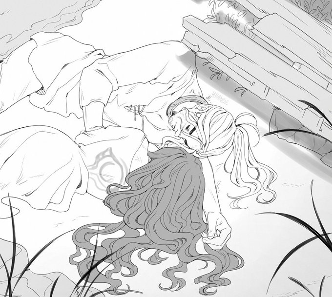 stranded in the most unfortunate places possible 🌿 #artistontwitter #doodles 