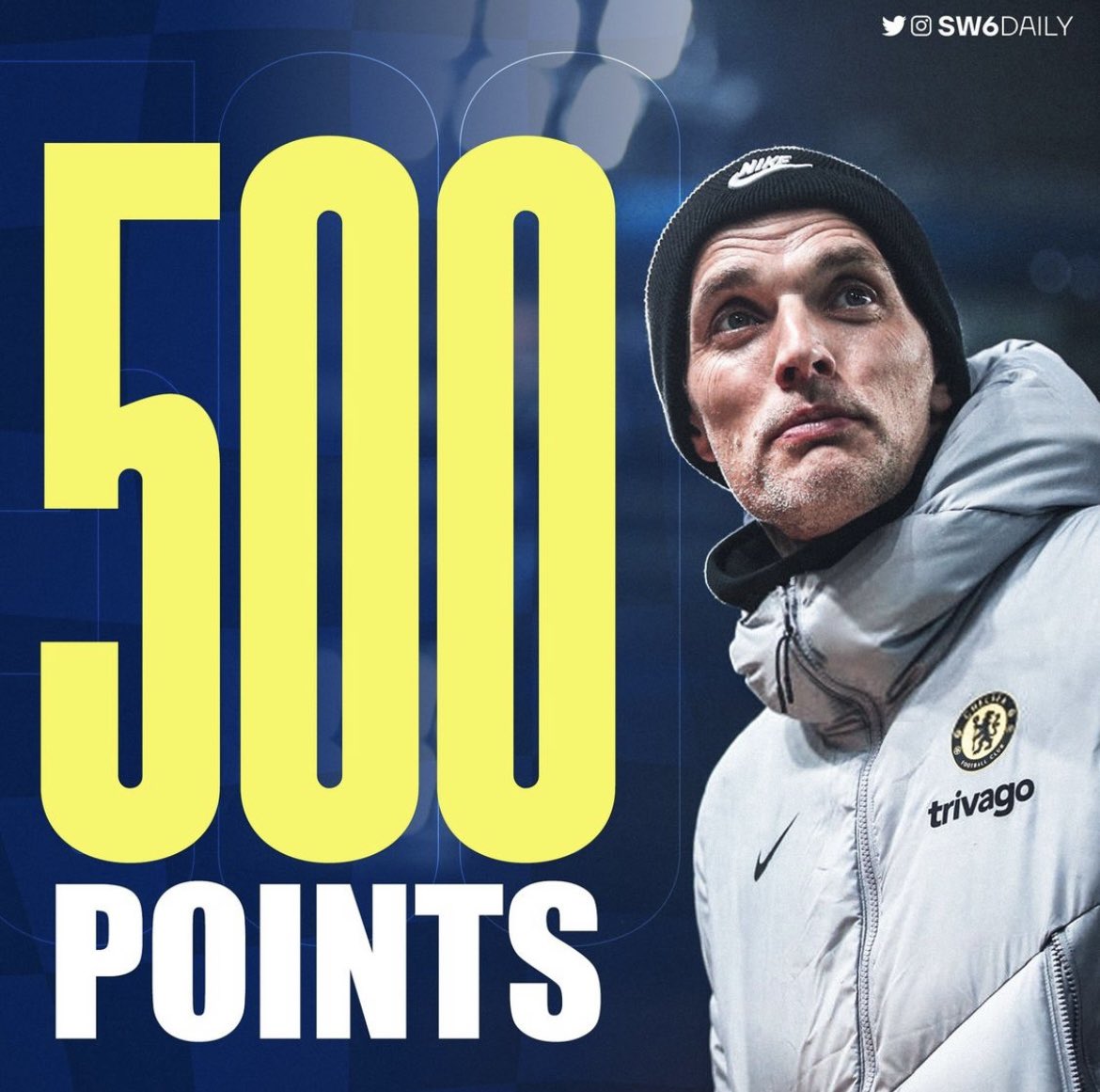 Chelsea are the first London team to win 500 points in London derby’s in the <a href="/premierleague/">Premier League</a>. Even more reason why London is Blue 💙