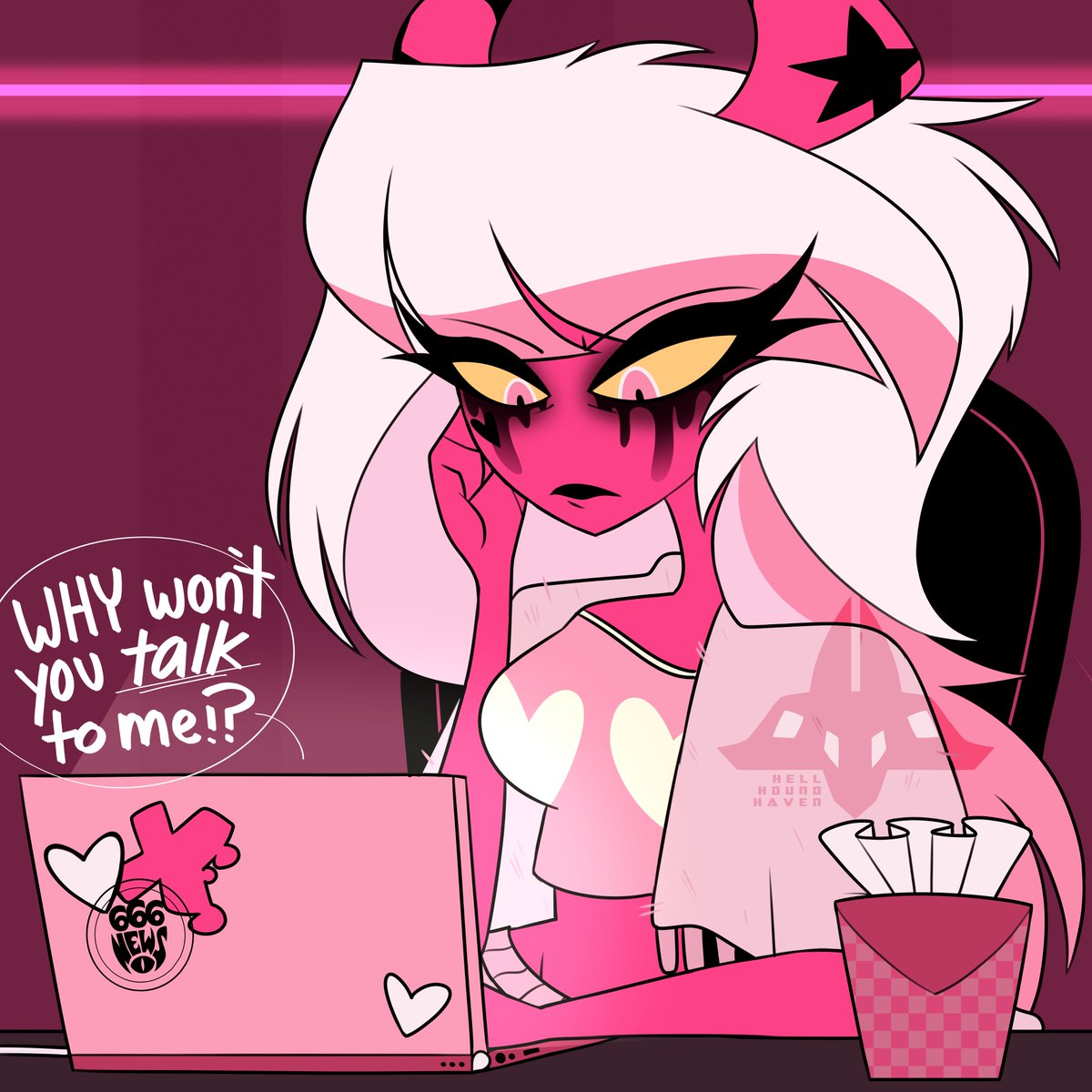 HeebJeebs's tweet photo. Now I want every Helluva Boss character to have this as a running gag
_
#HelluvaBoss #HelluvaBossFanart #VerosikaMayday #HazbinHotel https://t.co/dEyMboMkfj