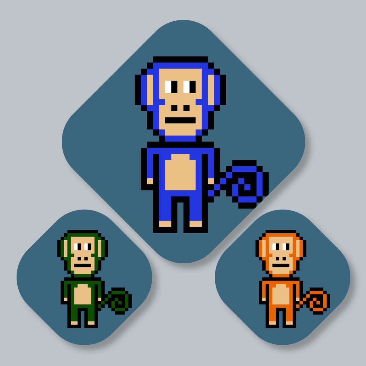 Navy blue, Green and Orange characters of Wukongs🐵
Drop soon👀
#nftcollection #nft #giveawaynft #nftart #opensea #crypto #art #blockchain #nftartist #nftcommunity #cryptoart
#nftartwork #rarible #metaverse #nftsstories #digitalartist #cryptonews #modernart #ethereum #polygon