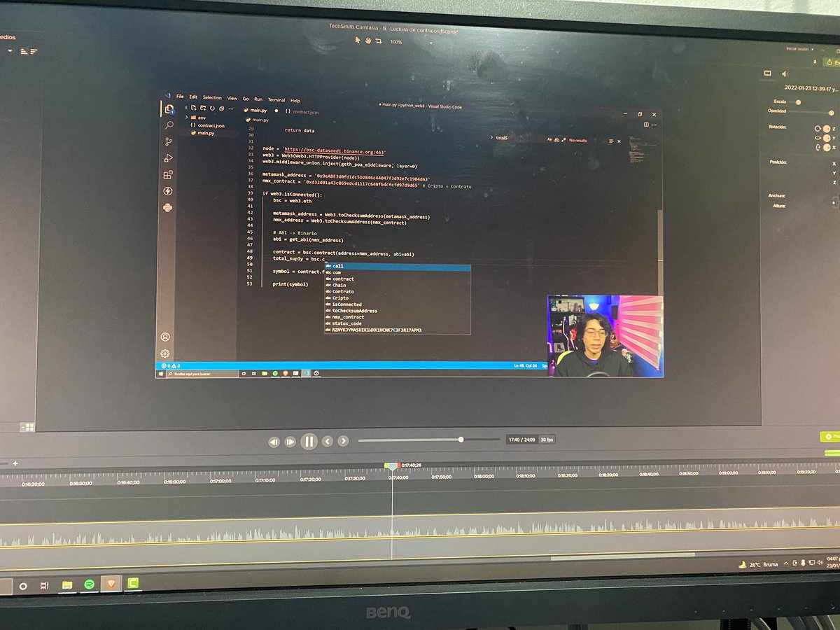 Acabo de terminar de grabar la primera temporada de la serie: blockchain con Python en Pywombat 😃
El proyecto final: crear tu propia billetera 100% funcional 😃

Estaré subiendo los videos a partir del mañana por si les interesa darse una vuelta 🍎