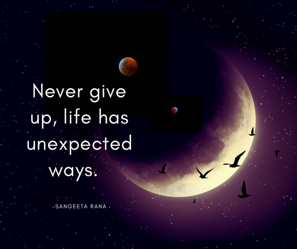 CoachRaner's tweet photo. never Give up, Life has unexpected ways https://t.co/ybFii4WOy0