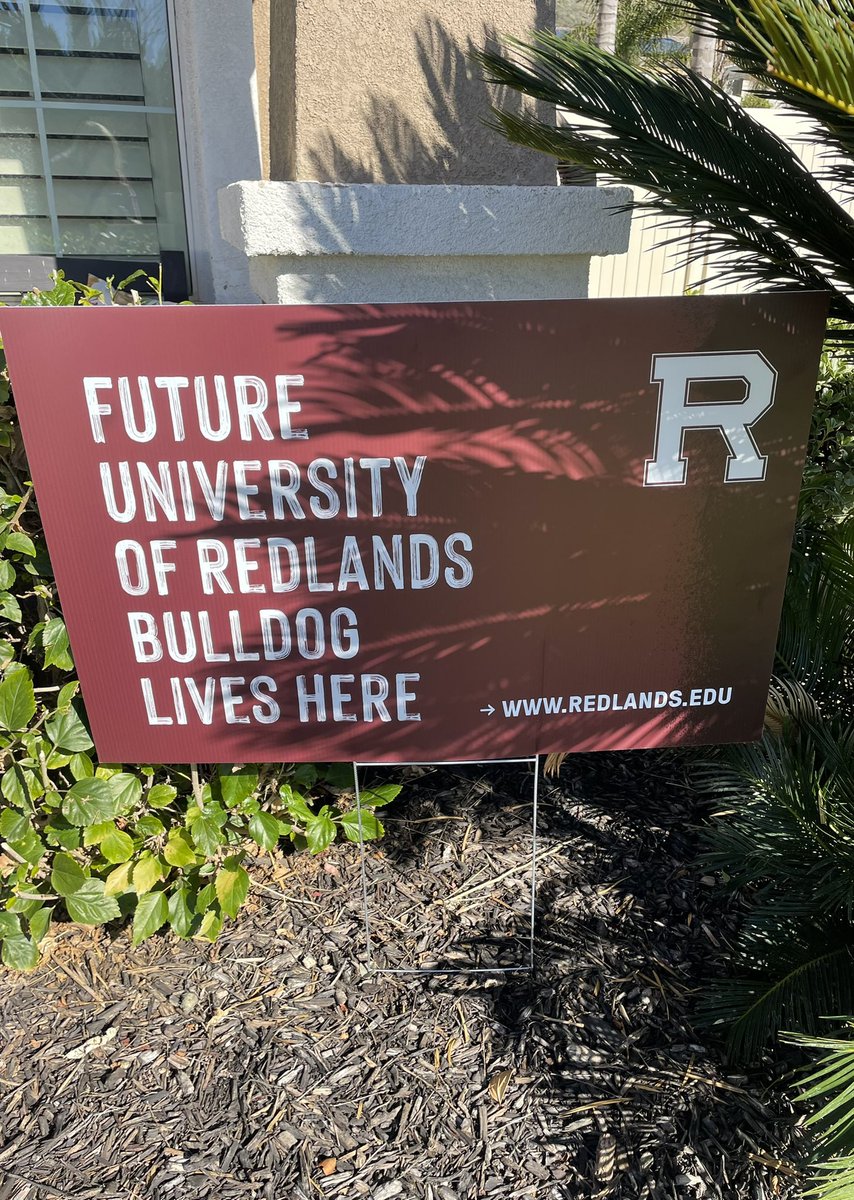 We got an awesome surprise this morning from the University of Redlands!! 👏🏽🎉🤩 We’re so proud to display our sign!! 😊😊 Go Bulldogs!! 👍🏽🐾 #nikolaspayton #universityofredlands #memoriesinthemaking