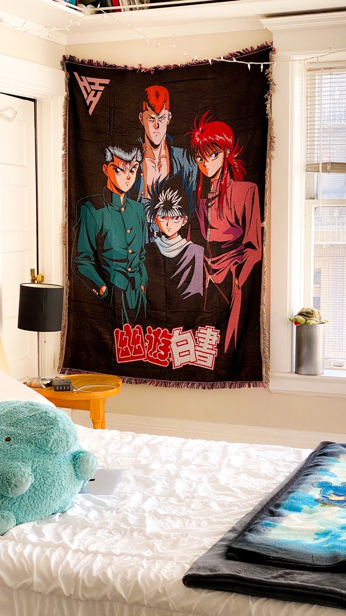 Obsessed with my <a href="/hypland/">HYPLAND</a> YuYu Hakusho Tapestry 😍