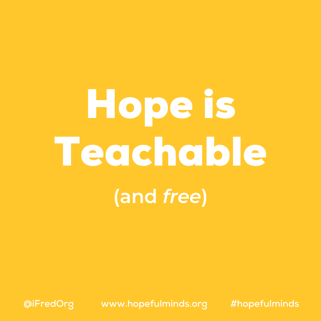 iFredorg's tweet photo. A hopeful mindset allows us to use positive feelings and inspired actions to reach our goals. How are you using your hope skills to overcome your obstacles and achieve the things you're hopeful for? https://t.co/o32oWeGpES