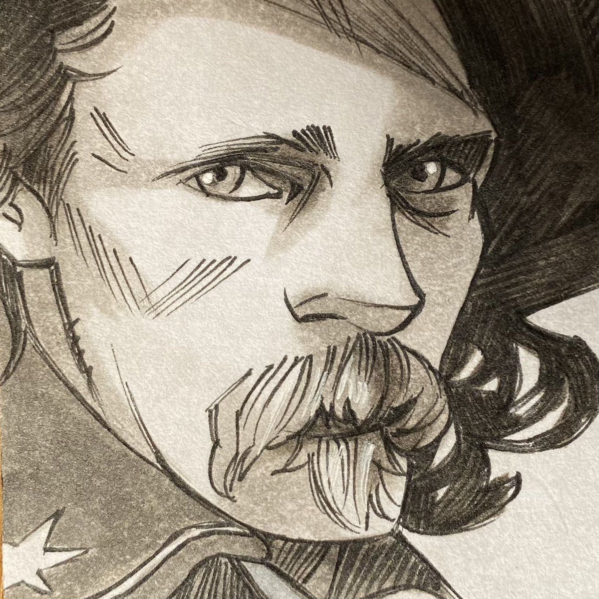 BradColdstream's tweet photo. Playing #cowboysandindians today! #GeneralCuster #WIP! #georgearmstrongcuster #littlebighorn #wildwest #nativeamericans #workinprogress #drawing #bradhudson #coldstreamstudios https://t.co/2s2uxOwLmw