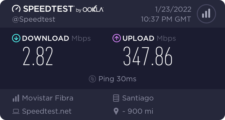 brauJcs's tweet photo. La buena fibra de @MovistarChile🤡 la recomiendo al 1000% https://t.co/ZjVcsyRf04