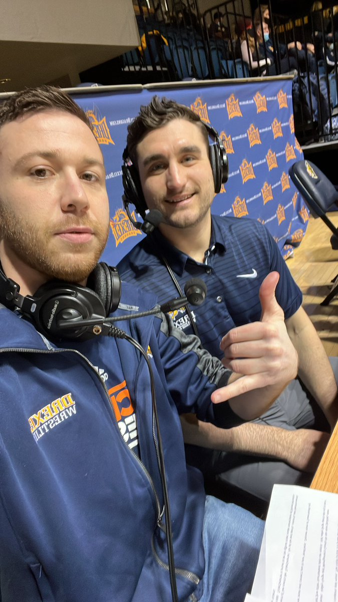 AustinSommer's tweet photo. Catch me and @Josh_Yurasits live on @FloWrestling at 6PM 
@DrexelWrestling takes on @Bucknell_WRST in some #EIWAwrestle action! https://t.co/2m0trOdeFs