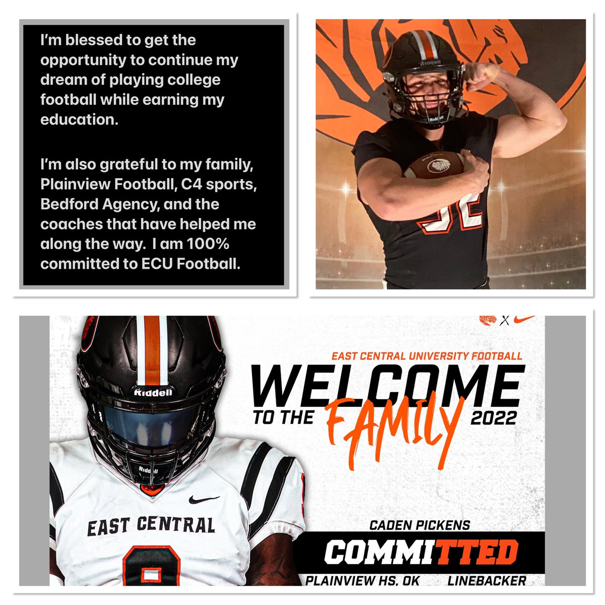 CadenPickens's tweet photo. @LitrentaJohn @Coach_AlJohnson @Shaw1Jake @seancooper_C4 @PlainviewFB @recruit_route 🐅 🏈 https://t.co/jUtkvRklii