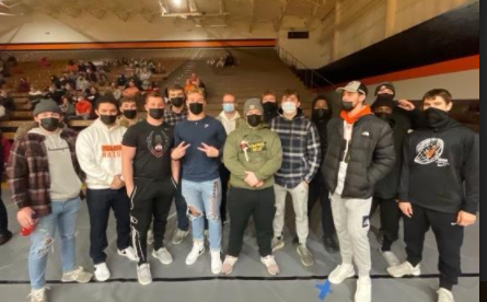 <a href="/OhioNorthernFB/">Ohio Northern Football</a> had fun supporting <a href="/ONUMens_Bball/">ONU Mens_Bball</a> on Saturday vs Marietta. #LehrCup #BearsSupportingBears