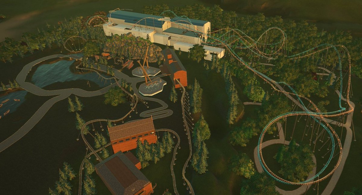 Tweaking my Hub Coaster today, after avoiding it most of the year. I've put in the  @mackridescom roll just in case it's their rife and completely changed the first hill  #EpicUniverse