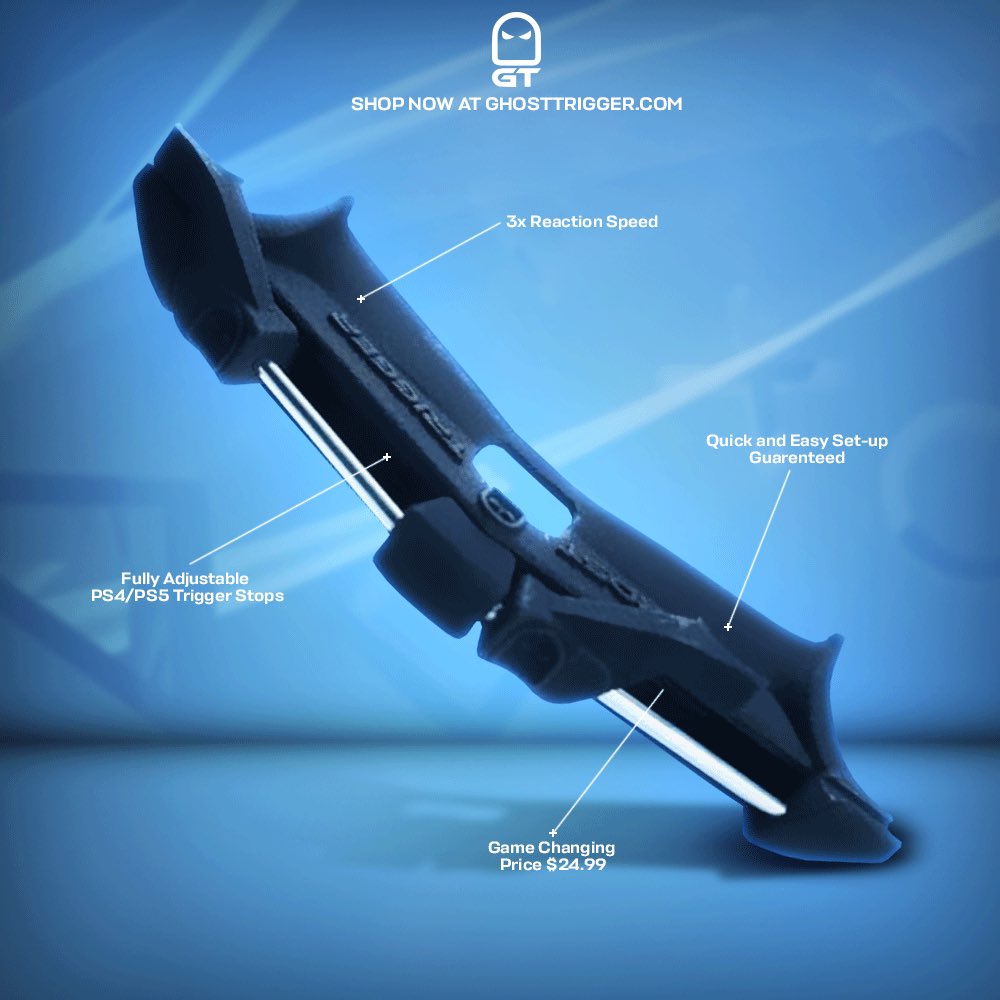 EchoVisuals_'s tweet photo. Officially Partnered w/ @GhostTriggerTM ✅
Ghost Trigger is a startup company that creates and sells the BEST and ONLY retractable trigger stops on the market for both PS4 and PS5 controllers.
Purchase your own Ghost Triggers using my affiliate link: https://t.co/7gzgGyahgx https://t.co/PbQxUiLsND