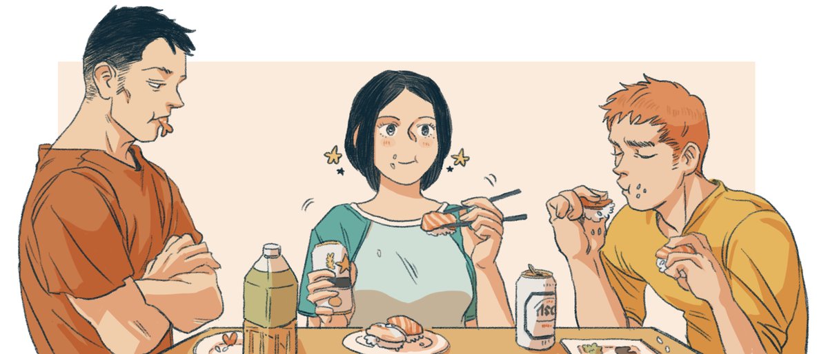 The gang, post-series, eating sushi
[ Ajin ] 