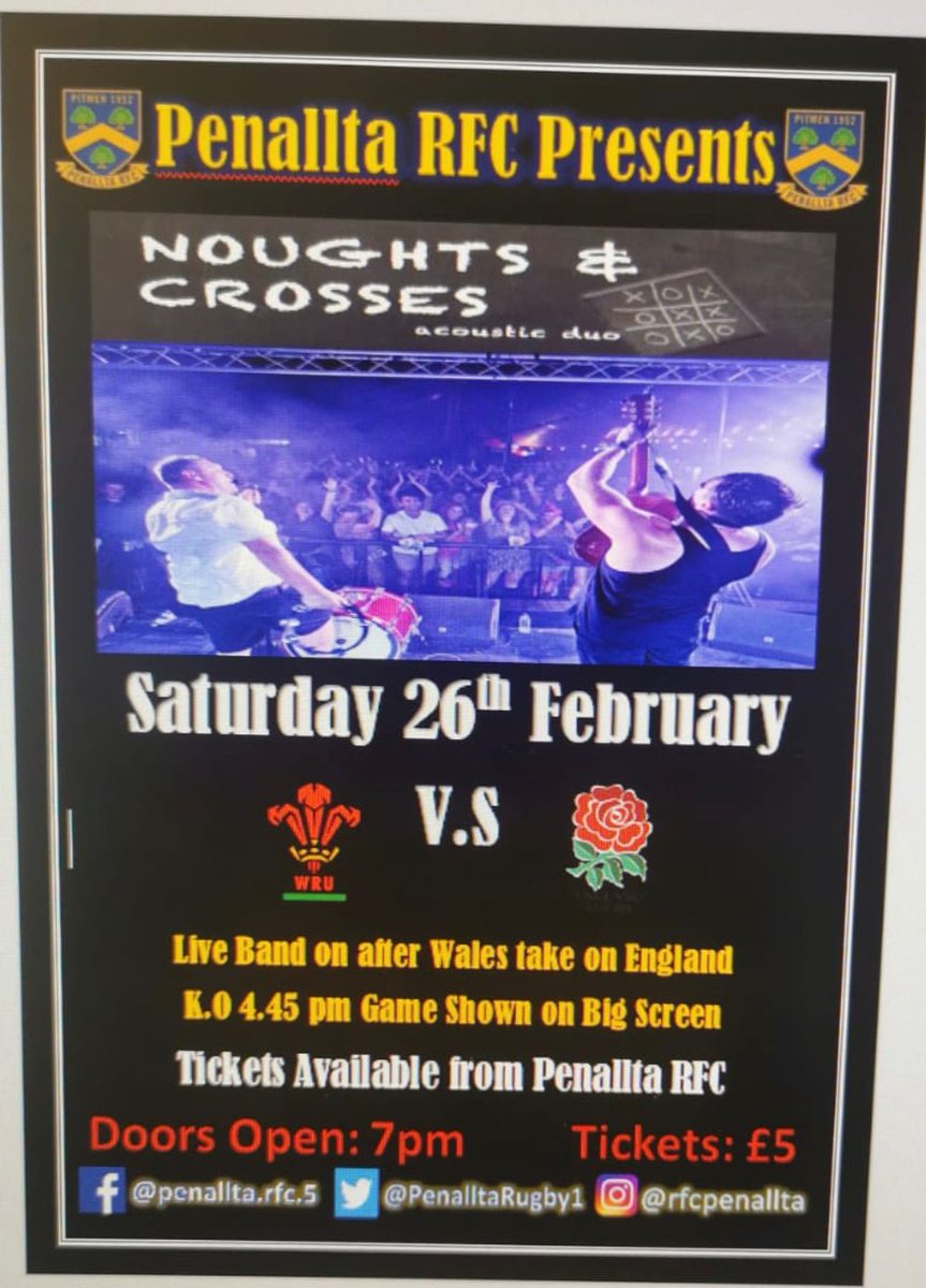 Note for the diary folks. Please contact a club member for tickets 🔵🟡🔵🟡🔵