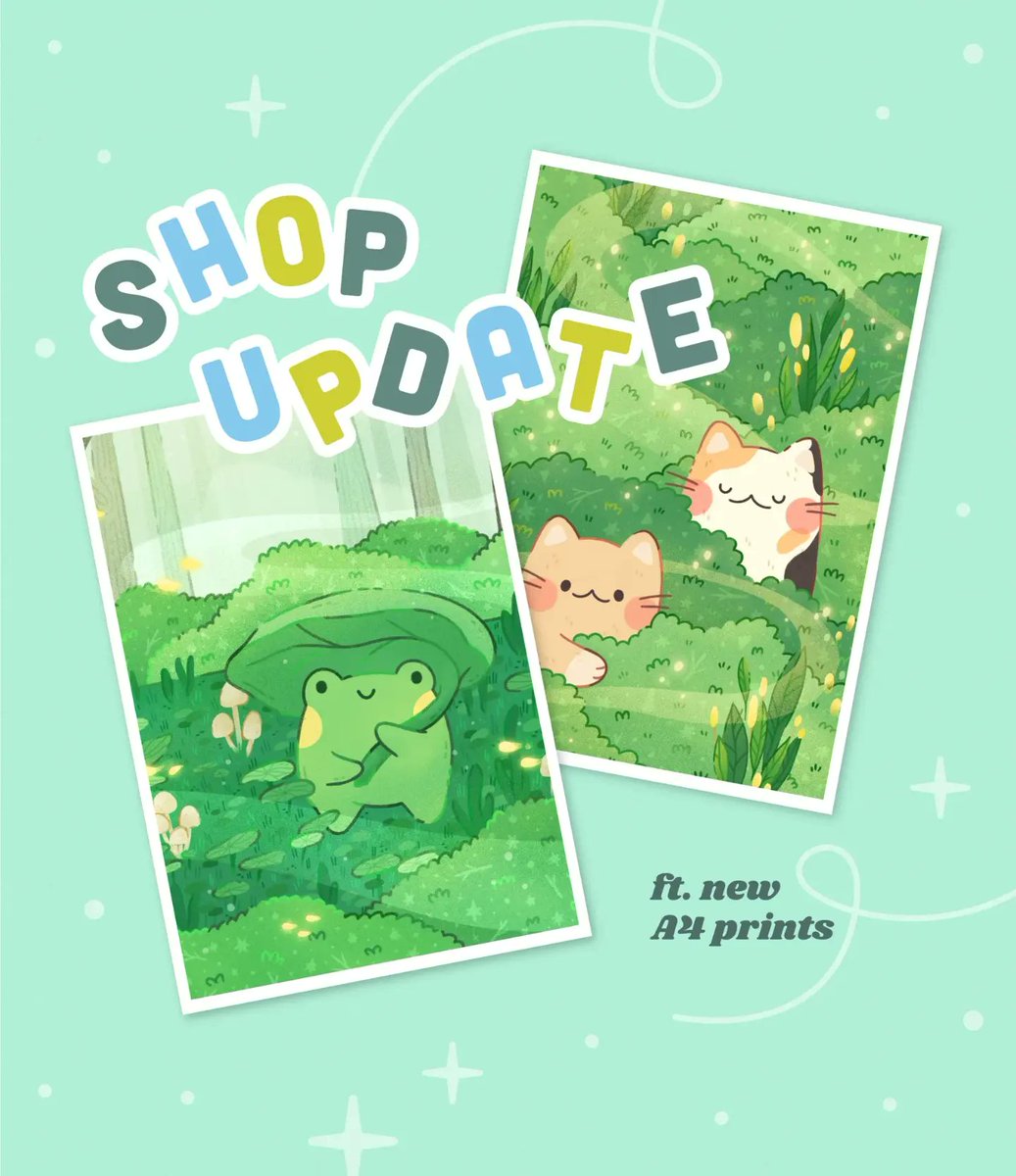 ✨ it's a teeny tiny shop update ✨ 