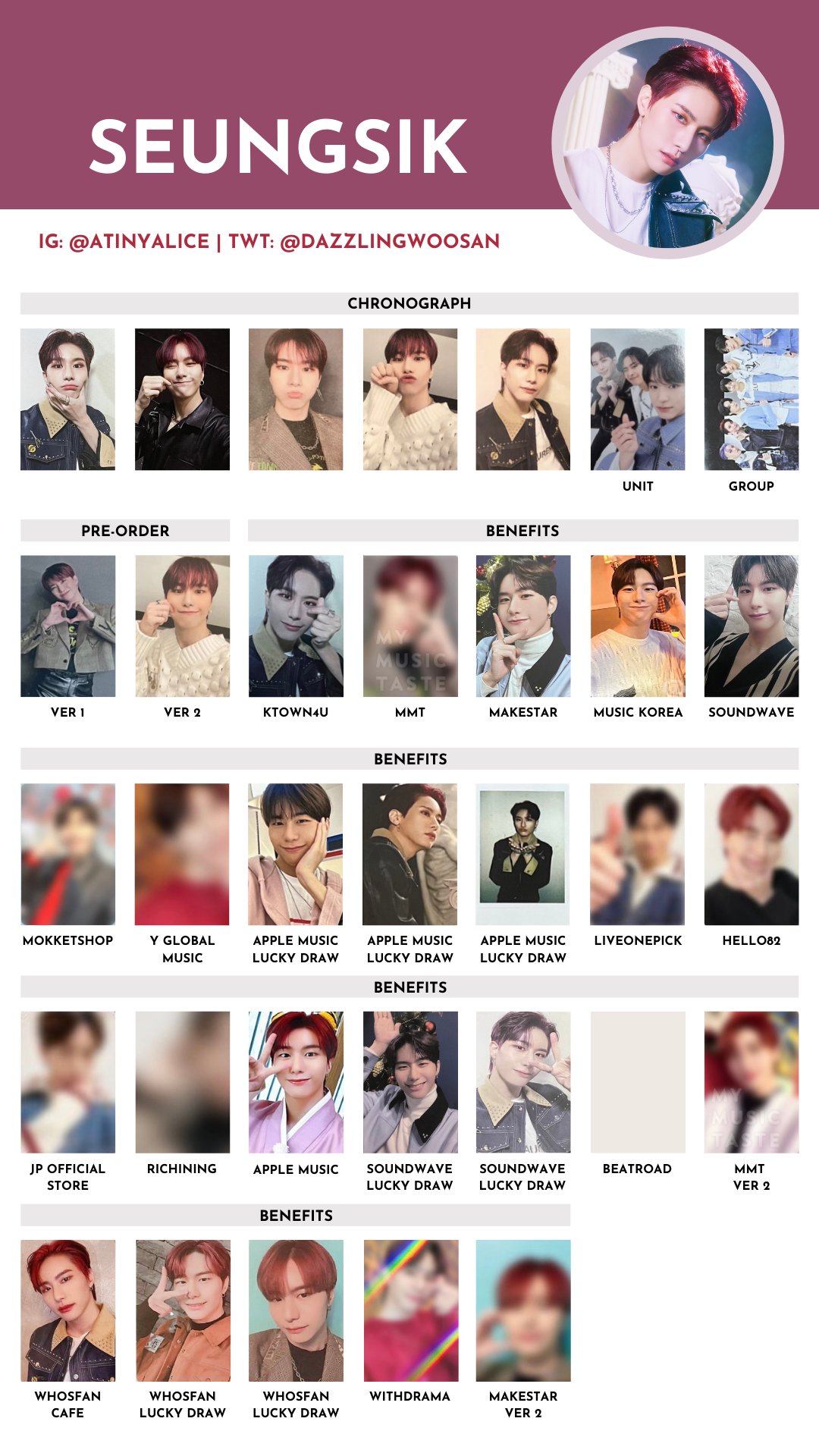 VICTON 3rd Single Album Chronograph Photocard Pre-order