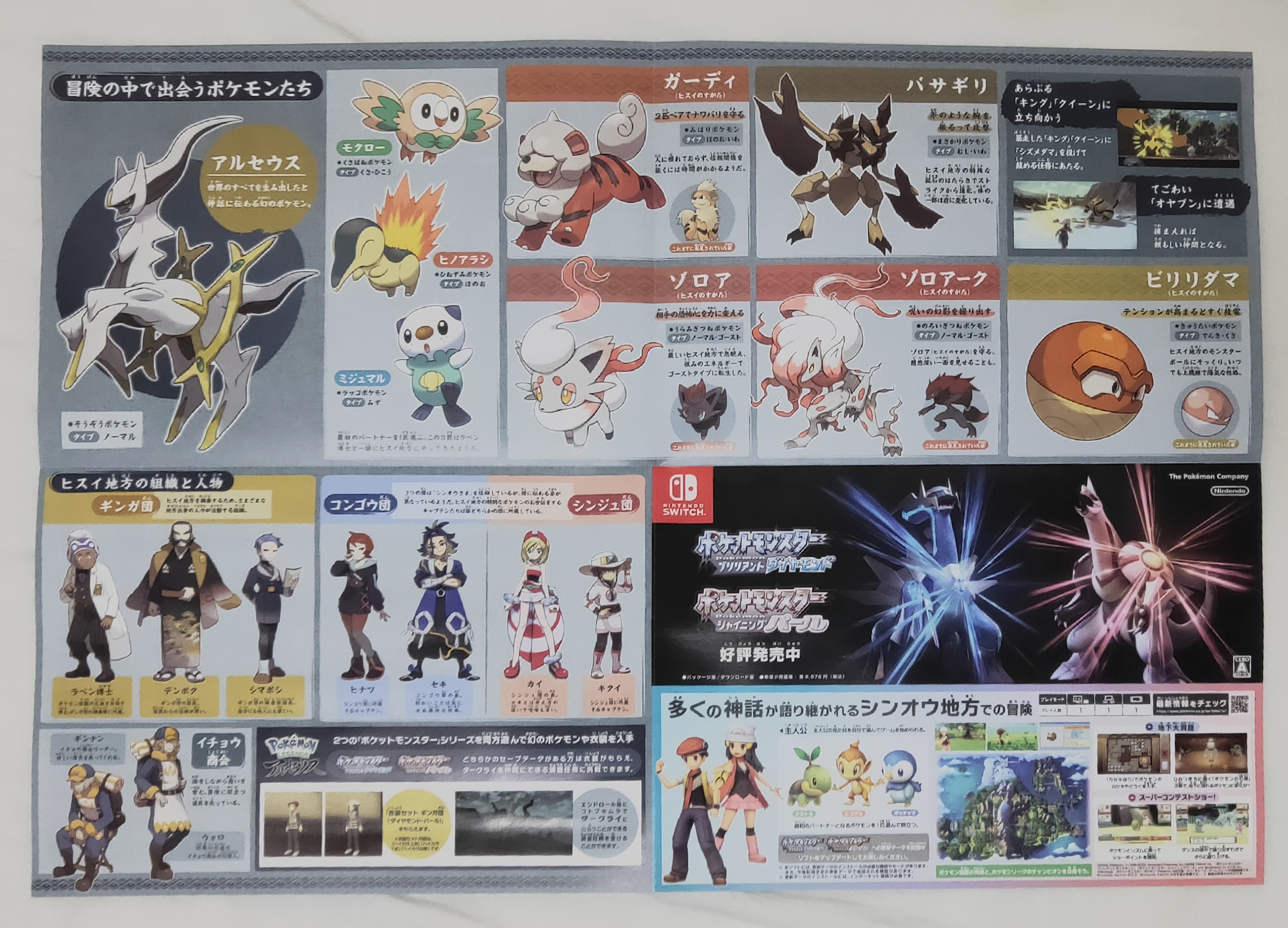 まっしい ポケモンアルセウスのb5版カタログが出てました これで4種類目 気合い入ってますね B5のは4つ折りになっていて 拡げると3枚目の写真のようになります ゲームカタログ T Co V8ii7mupo5 Twitter