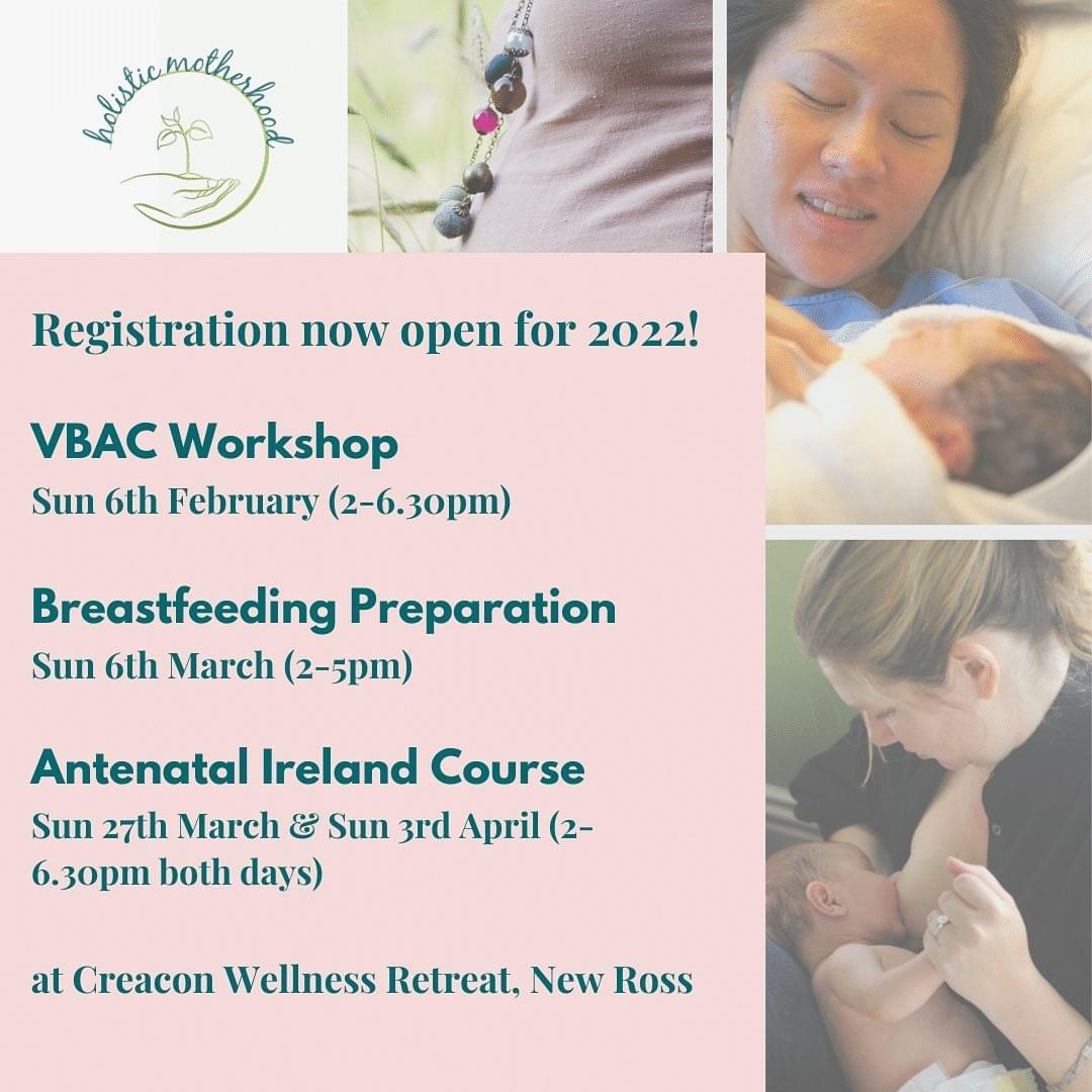 Sign up to any of our wonderful Antenatal Ireland workshops on our website #newbaby #breastfeeding #mama #newparent #pregnant #dadandbaby #mumandbaby #antenatal #babymassage #vbac