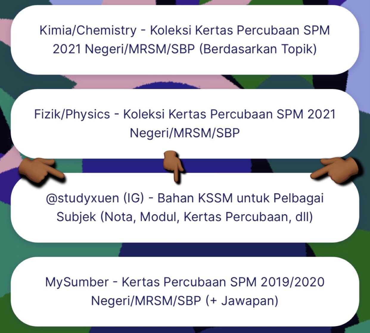 ØªÙˆÙŠØªØ± Abbernaa Dhevi K Ø¹Ù„Ù‰ ØªÙˆÙŠØªØ± Saya Telah Mengumpulkan Pautan Pautan Penting Untuk Spm 2021 Daripada Pelbagai Sumber Dalam Linktree Ini Terdapat Kertas Percubaan Negeri Mrsm Sbp Kertas Percubaan Spm 2020 2019 Video Nota Info