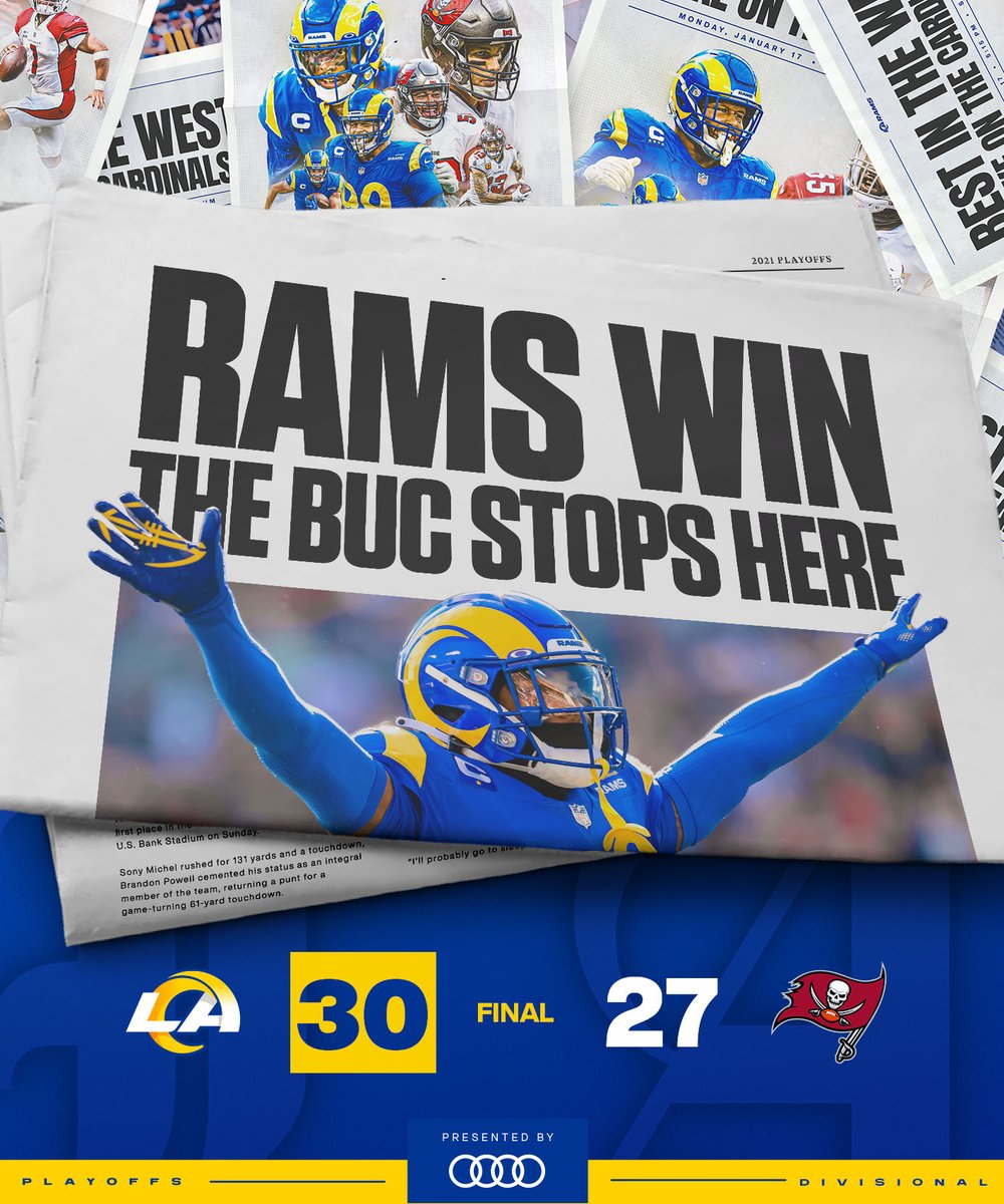 RamsNFL's tweet image. WIN AND GO HOME!