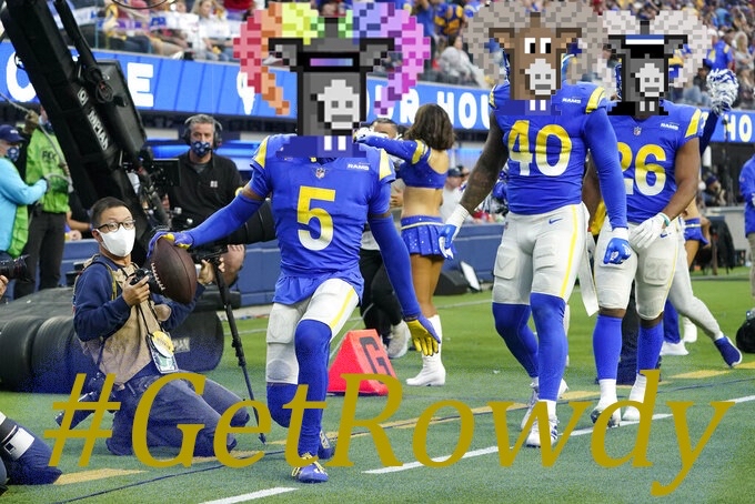 DementedNFT's tweet photo. @RamsNFL NEVER A DOUBT! ROWDY RAMS WERE RIDING FROM THE BEGINNING!

@RowdyRamsNFT BEST NFT COMMUNITY OUT RIGHT NOW, JOIN OUR DISCORD AND GET ROWDY WITH US!

LETS CELEBRATE THIS @RamsNFL WIN!
https://t.co/GUp6oYcIeV https://t.co/rDVVgmdP5Z