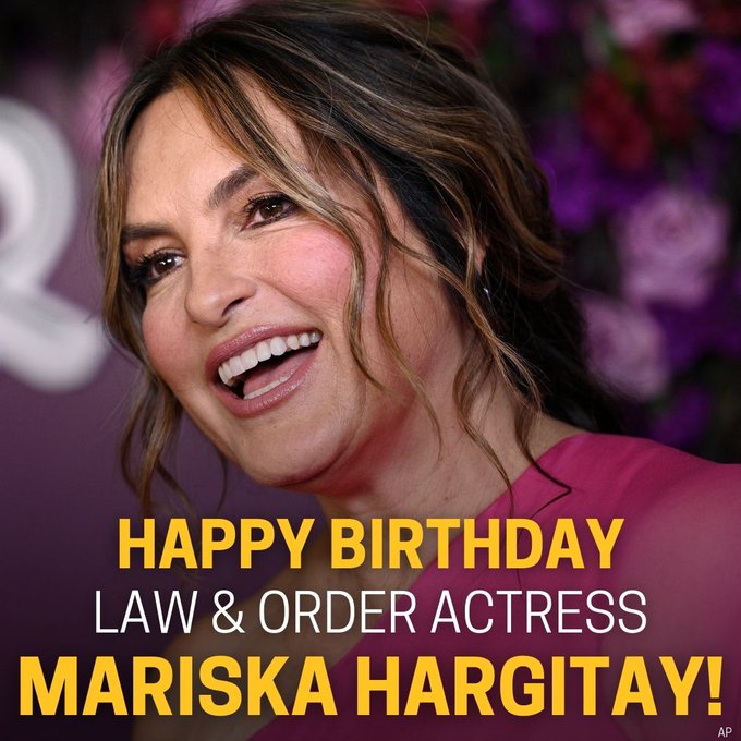 Are you a Law & Order SVU fan? Happy 58th Birthday Mariska Hargitay! 