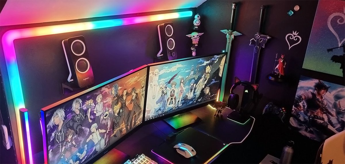 lewdkittyboy's tweet photo. Finished my upgraded setup (catboi photobooth) :3
Does it need moar rgb? 😋 https://t.co/D5LQHpPIOq