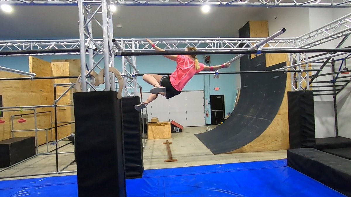NinjaJoyWolf's tweet photo. Very thankful to be competing again after about 2 months of not being able to, because of an elbow injury! It wasn’t exactly the most amazing run, missing a dismount that I probably should have made, but it was a great course!! 

#thejoyofthelordismystrength #ninjajoy #ANW https://t.co/sOABdaBGms