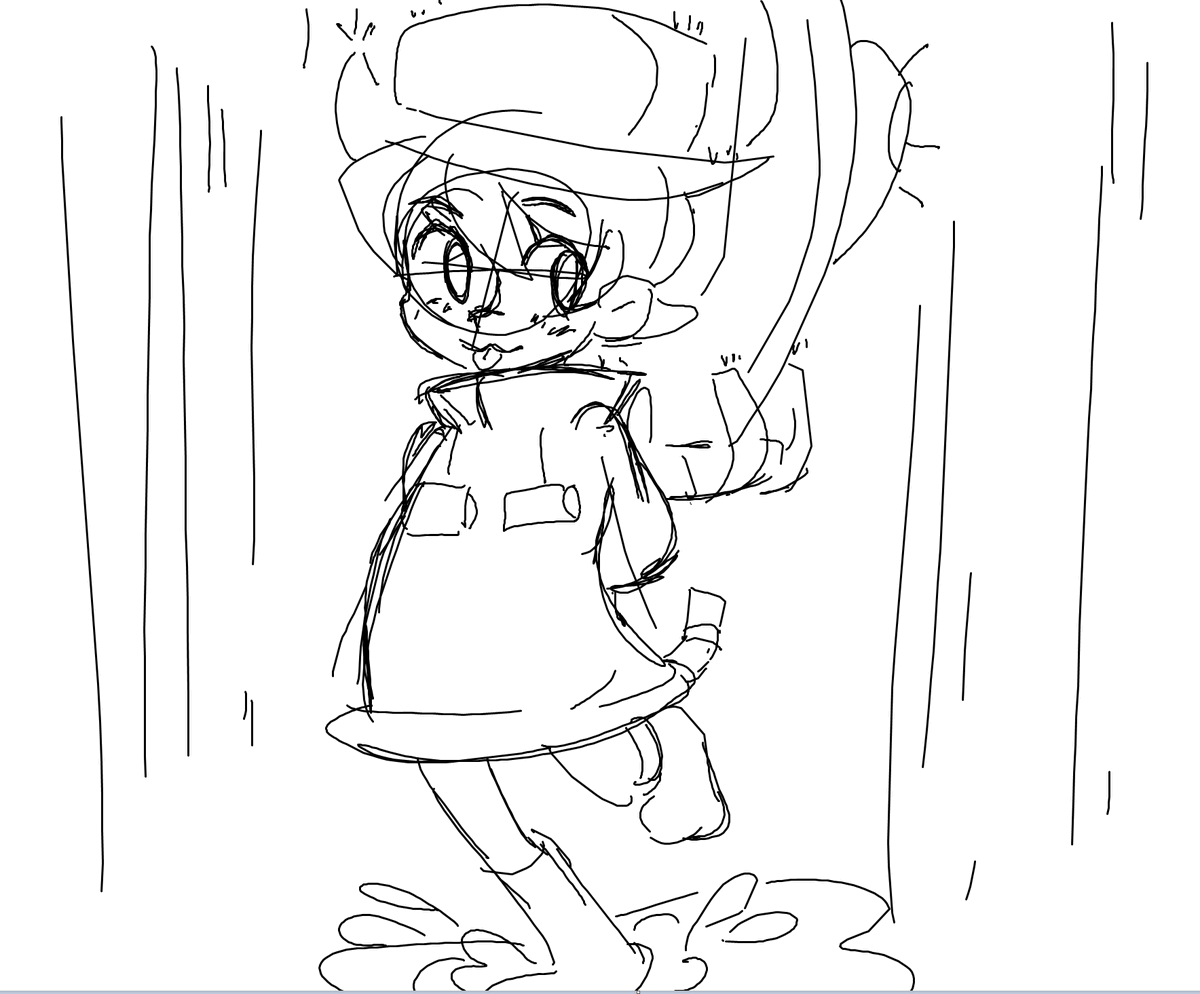 Umbrella from memory in MSPaint 
